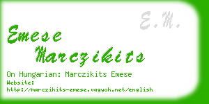 emese marczikits business card